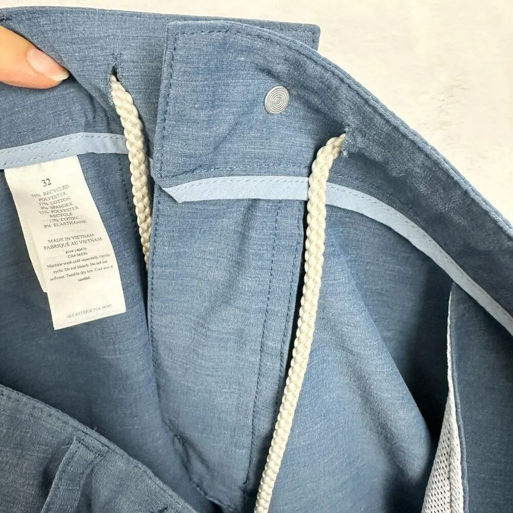 Faherty All Day Short Size 32 Blue 1.0 9